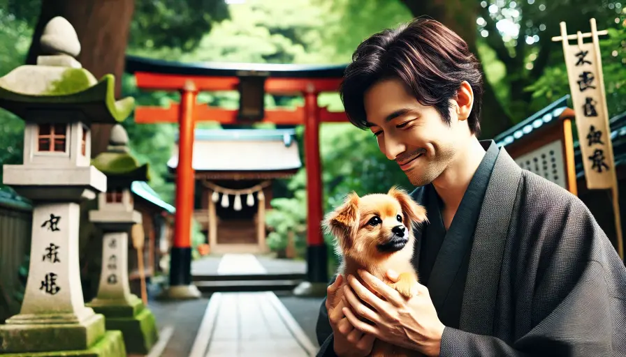 神社で犬を抱っこして参拝する際の注意点