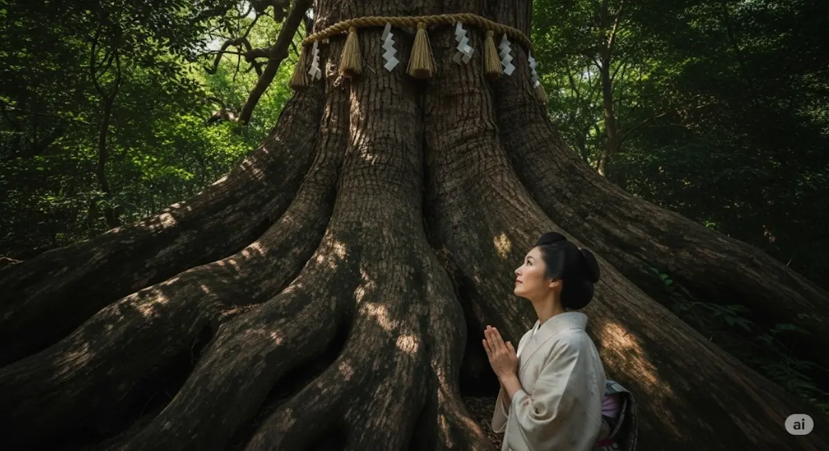 大山祇神社で願いが叶う?息を止めて回る御神木