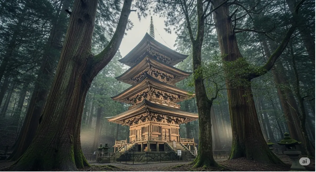 出羽三山神社のパワースポット 国宝の五重塔は見逃せない