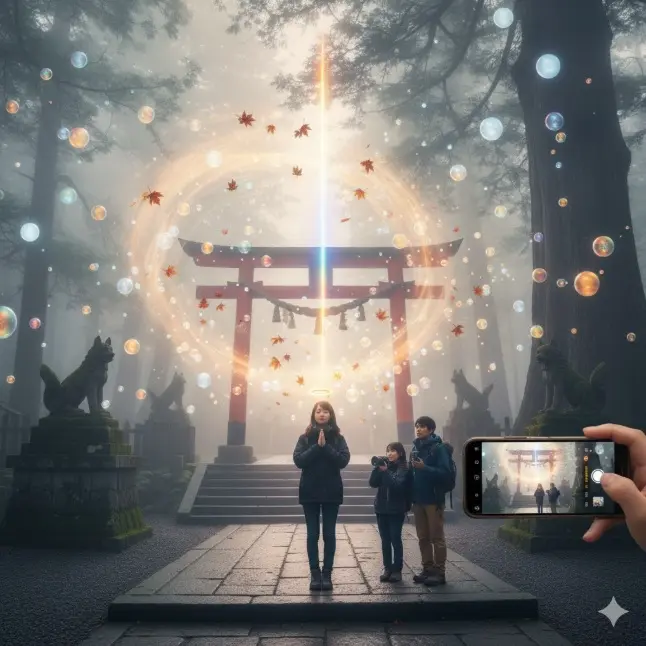 三峯神社の不思議な写真|オーブが示す神様や眷属の現れ