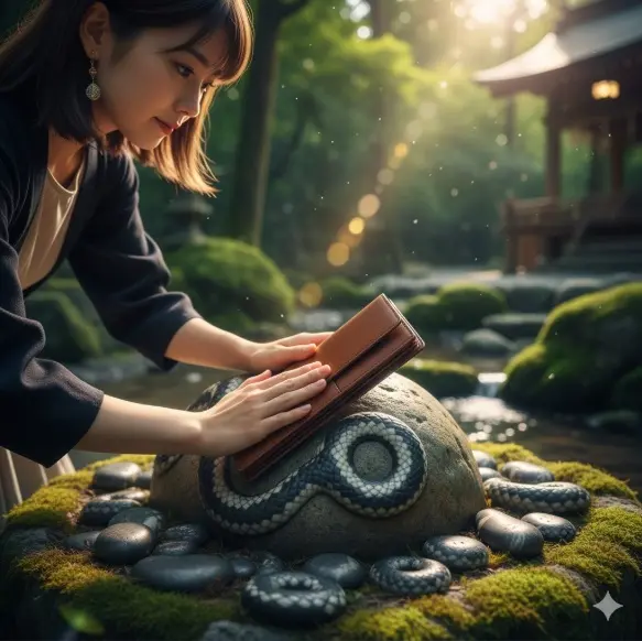 蛇紋石に財布を擦る意味とは?