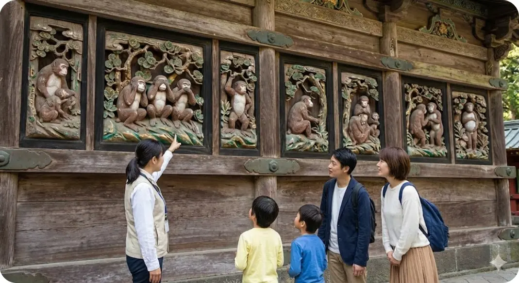 日光東照宮のうんちくとは?実は8枚ある三猿のストーリーと教訓