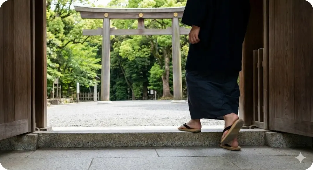 鳥居のくぐり方で足は左右どっち?