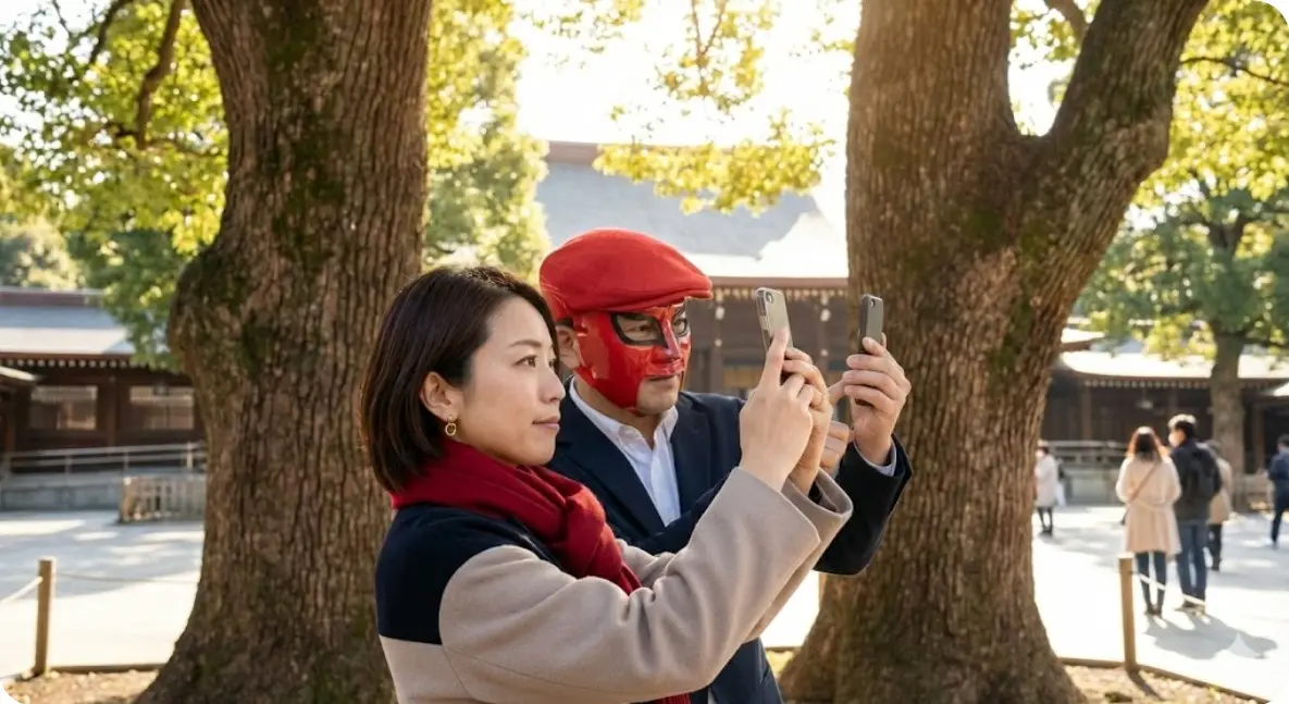 明治神宮でゲッターズ飯田流の開運術を実践