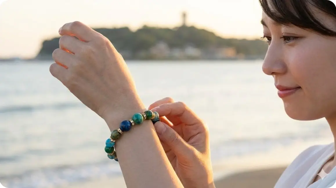 開運ブレスレットで運気を定着させる